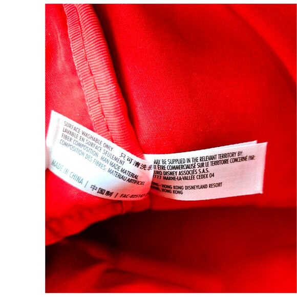 Disney Parks Backpack Minnie Mouse Large Bow Bag w/ Mickey Cupcake Keychain - Picture 13 of 13